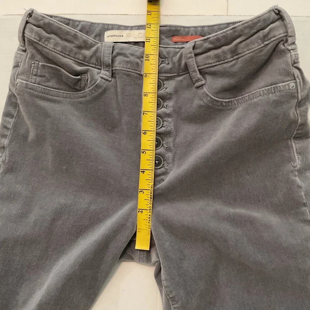 Pilcro High Rise Skinny Corduroy Pants‎ Gray